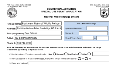 Blackwater NWR SUP Application