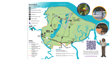 Harris Neck NWR Trail Map