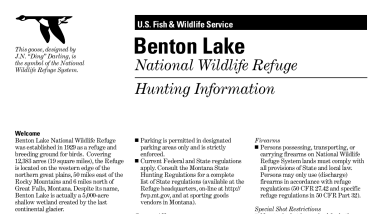 Benton Lake Hunting Information 