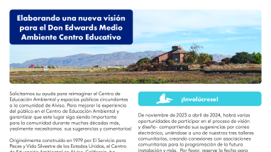 Elaborando una nueva visión para el Don Edwards Medio Ambiente Centro Educativo