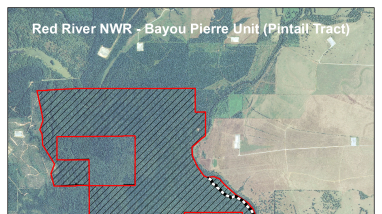 Red River NWR Pintail Hunt Map
