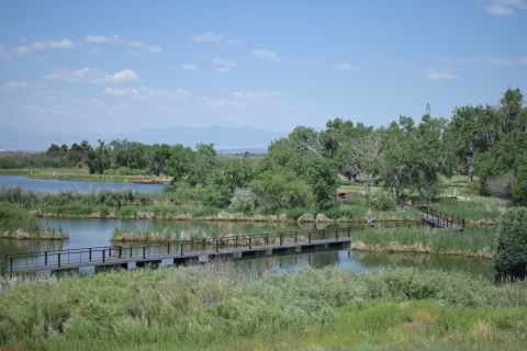 Scenic landscape of Lake Mary