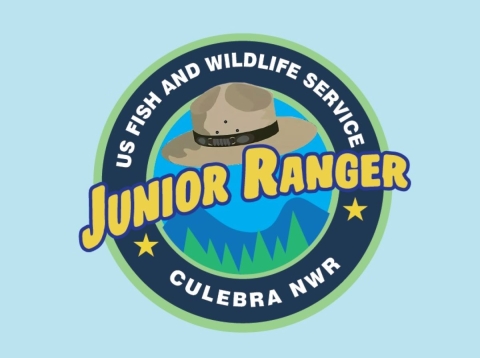 Official Junior Ranger logo for the Culebra NWR Junior Ranger Program.