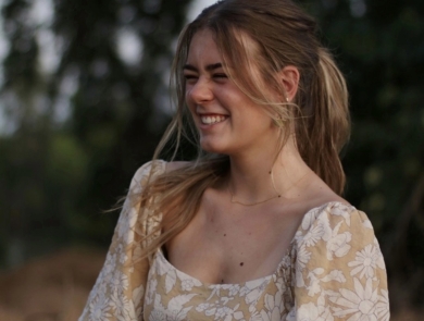 woman smiling