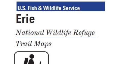 The cover of the Erie NWR Trails Map brochure.