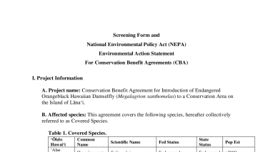 Pūlama Lānaʻi Environmental Action Statement