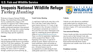 Iroquois NWR Turkey Hunting