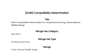 Cibola Compatibility Determination Draft