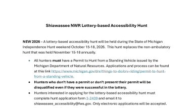 2026 Lottery-Accessibility Hunt Information