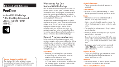2026 Pee Dee NWR Hunt Brochure