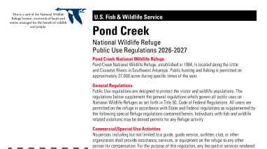 Pond Creek NWR Public Use Brochure