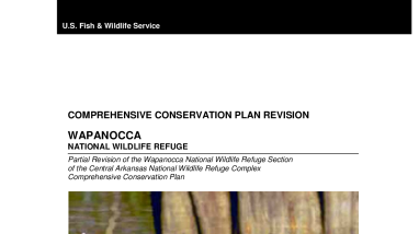 Wapanocca National Wildlife Refuge Comprehensive Conservation Plan