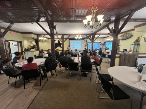 Participants in a Hunter Education Safety Class at the Cherry Valley NWR