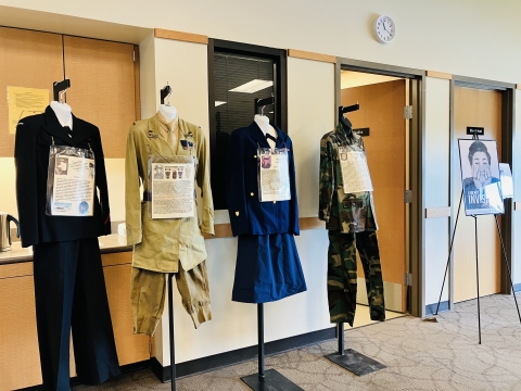 Photo of women veterans uniforms at Tualatin River National Wildlife Refuge.
