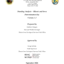 Title Page for the Illinois and Iowa Determination Key Standing Analysis