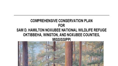 An image of the cover for the comprehensive conservation plan.