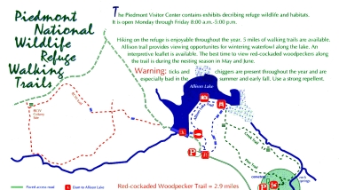 Image of the walking trails map.