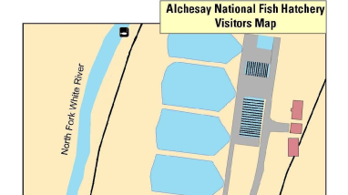 Alchesay National Fish Hatchery Map