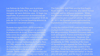 History of the Cabo Rojo Salt Flats (Eng/Spa)