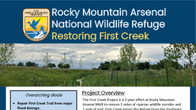 Rocky Mountain Arsenal NWR Restoring First Creek 