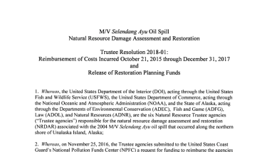 II.A.2.b Trustee Resolution 2018-01: Disbursement of Reimbursement of Past Assessment Costs