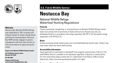 Nestucca Bay Hunting Tearsheet