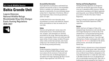 Laguna Bahia Grande Muzzleloader Shotgun Hunt Brochure