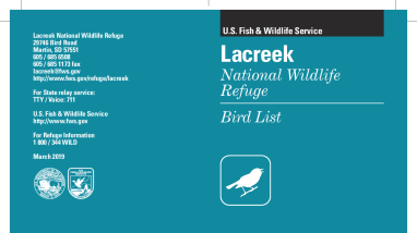 Lacreek National Wildlife Refuge Bird List