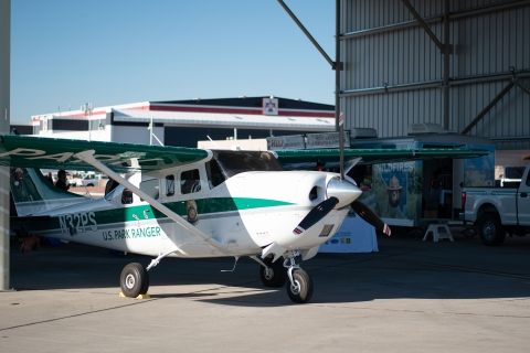 Small National Park Service airplane