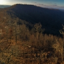 Sunset from top of Arkansas mountain.