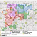 This image shows the various land ownership within and surrounding the Cedar Creek, Mountain Breeze, and Panorama Wind Projects. Land ownership includes Pawnee National Grassland, Colorado State Land, and Non-Governmental Organizations.