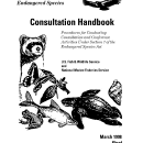 Endangered species consultation handbook: procedures for conducting consultation and conference activities under Section 7 of the Endangered Species Act