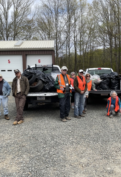 Volunteers at Roadside Trash Cleanup at Great Swamp National Wildlife Refuge