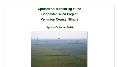 Operational Monitoring at the Hoopeston Wind Project, 2019