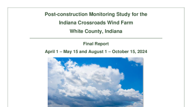 Post-construction Monitoring Study for the Indiana Crossroads Wind Farm White County, Indiana, 2024