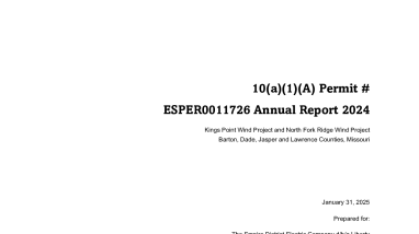 2024 10(a)(1)(A) Report - North Fork Ridge / Kings Point