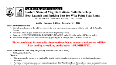 Annual Boat Ramp Pass Application