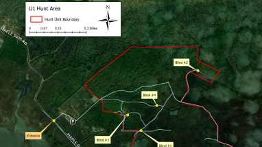 Blackwater NWR Area U1 Geospatial Map