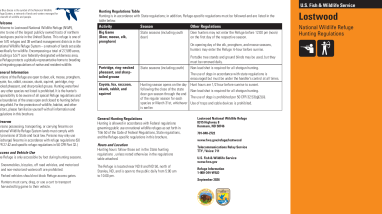 Lostwood NWR Hunting Brochure 2026
