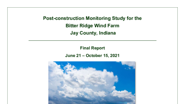 Bitter Ridge Wind Farm PCM Report 2021