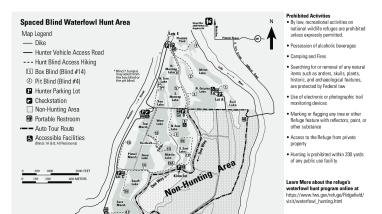 Ridgefield National Wildlife Refuge Waterfowl Hunt Map