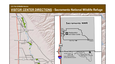 Sacramento Refuge Directions at Sacramento National Wildlife Refuge Complex