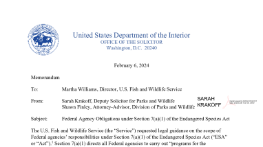Federal Agency Obligations under Section 7(a)(1) of the Endangered Species Act