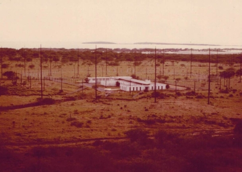 The historic Foreign Broadcast Information Service building, originally situated in what is now the Cabo Rojo National Wildlife Refuge.