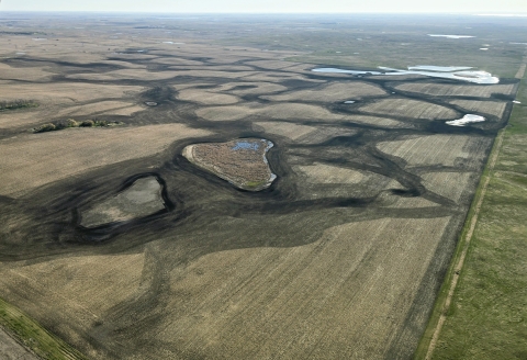 Soil tillage in wetland areas in western North Dakota