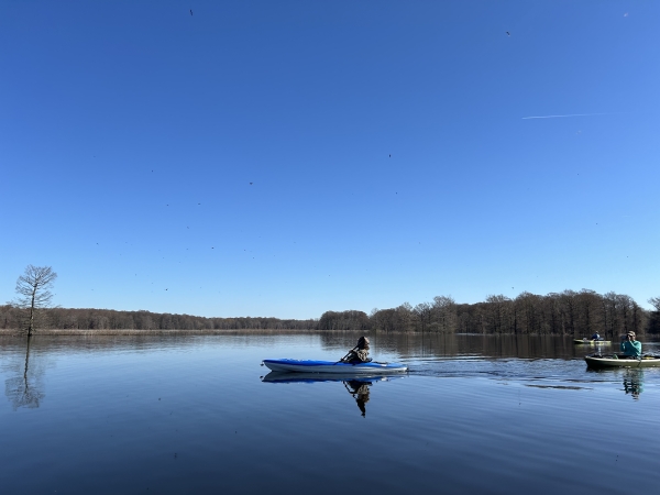 Canoeing on Lake Isom NWR