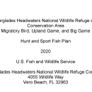 An image of the cover for the refuge hunt plan.