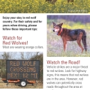 a red wolf country brochure with pictures and maps